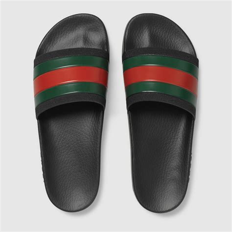 gucci rubber slide sandals.